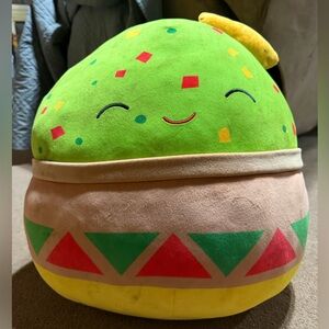 Squishmallows Colorful Plush Taco Pillow